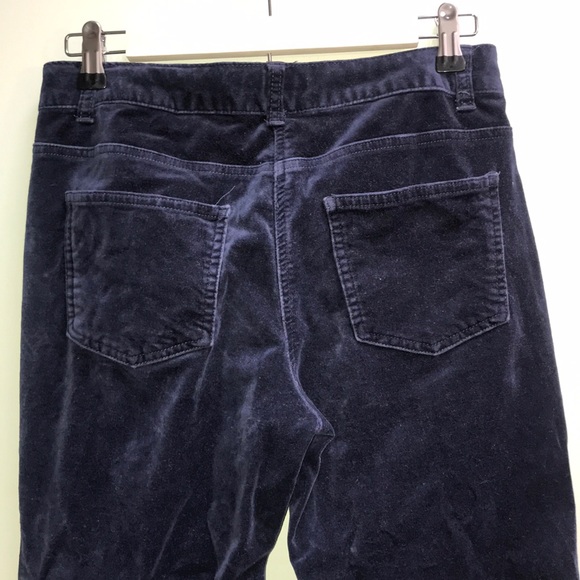 |Boden| Blue Navy Velvet Pants Size 6L - Picture 4 of 6